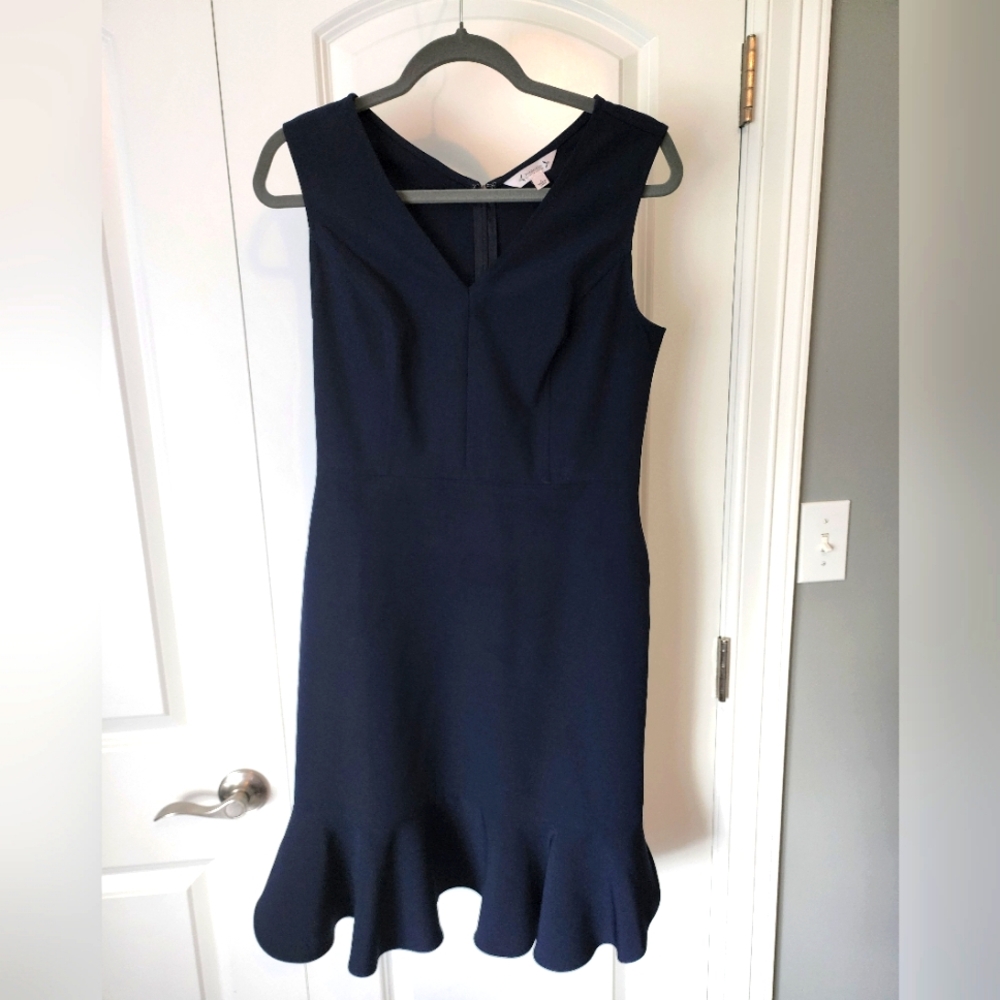 Nanette Lepore V-neck Ruffle Hem Dress